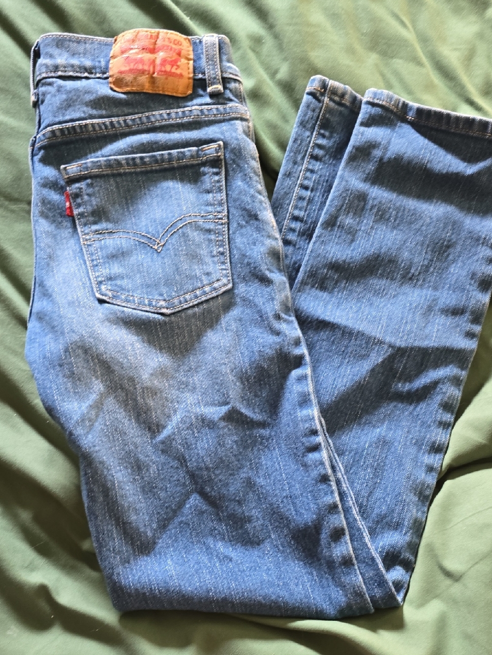 Levi's Medium Blue Straight-Leg Denim Jeans
